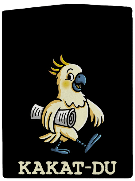 Kakat-du pánská mikina na zip Black