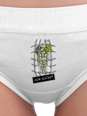 Nevinný Hrozen dámské kalhotky White