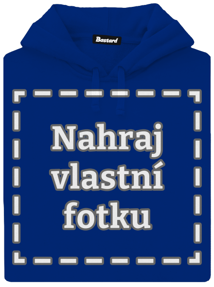 Vlastní potisk dámská mikina klokanka Royal Blue Mal