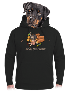 Mám kulatiny unisex mikina premium Dark Black