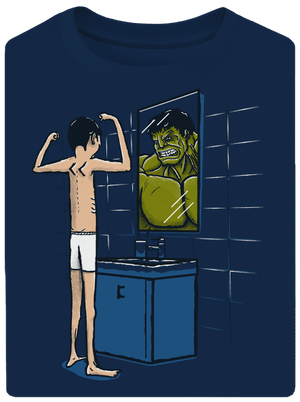 Hulk unisex tričko oversized Midnight Blue