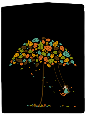 Radost z podzimu pánská mikina na zip Black