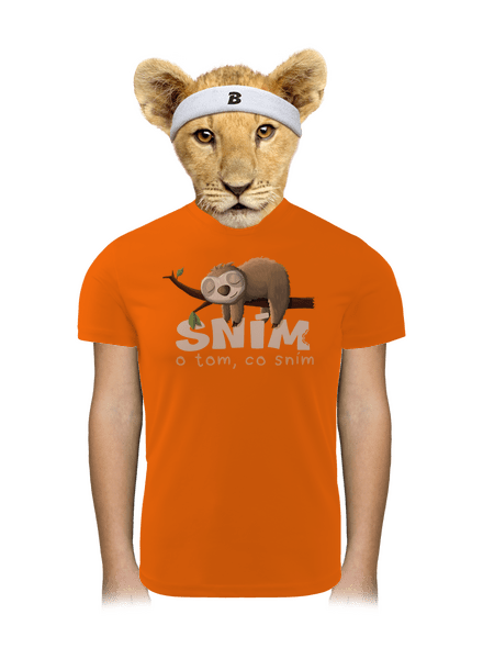 Sním o tom, co sním dětské sportovní tričko Neon Orange