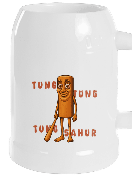Tung Tung Tung Sahur – Italian Brainrot půllitr White