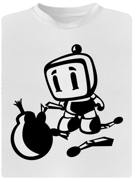 Bomberman dětské sportovní tričko White