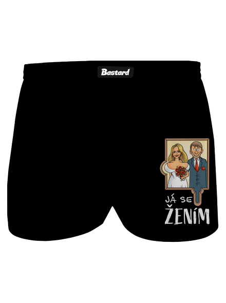 Já se žením/vdávám pánské trenky Black