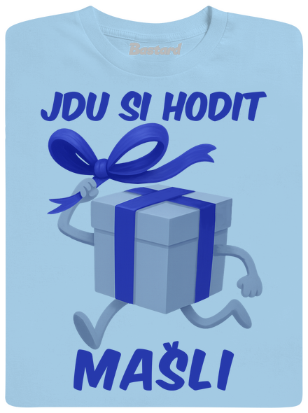 Jdu si hodit mašli dětské tričko Sky Blue