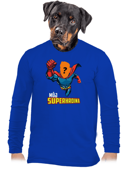 Můj superhrdina pánské dlouhý rukáv Royal Blue