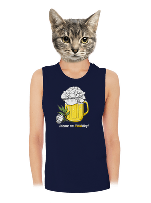 Pivoňky dámské tílko volné Navy