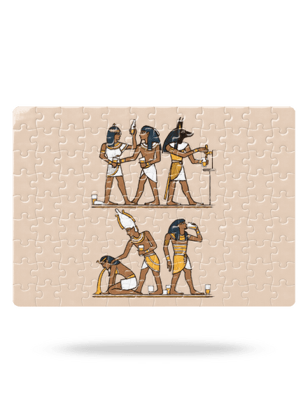 Egyptská párty puzzle White