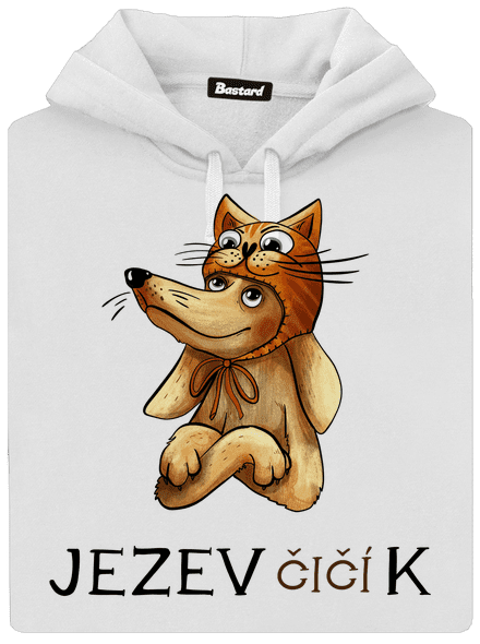 Jezevčičík dámská mikina klokanka White