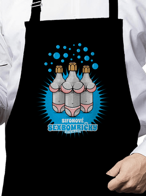 Sexbombičky zástěra Black