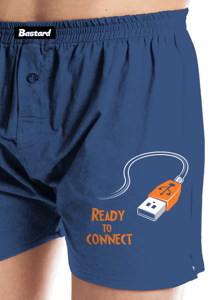 USB připojení pánské trenky Blue