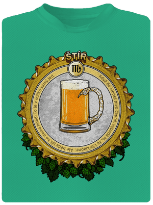 Pivní horoskop: Štír pánské sportovní tričko Mint Mal