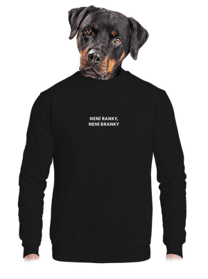 unisex mikina bez kapuce