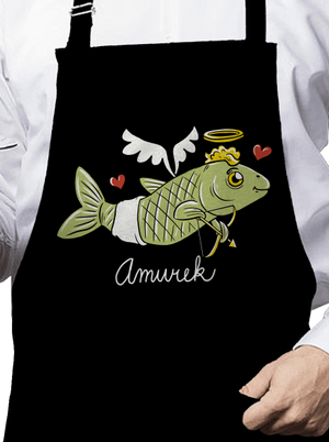 Amurek zástěra Black