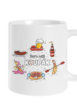 Český koupák klasický hrnek White