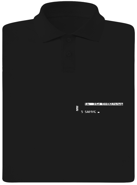 5 Samyc pánská polokošile Black