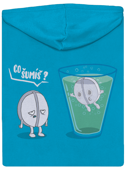 Co šumíš dámská mikina na zip Blue Atol