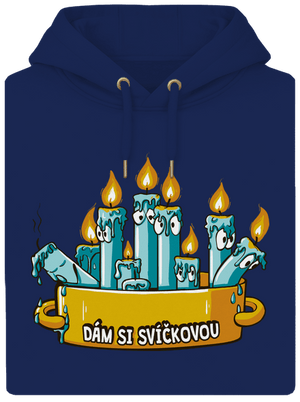Svíčková unisex mikina premium Navy