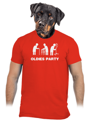 Oldies party pánské tričko Fiery Red
