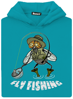 Fly fishing dětská mikina klokanka Hawaiian Blue