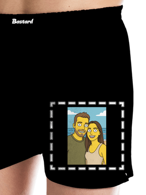 Simpsonovi z vlastní fotky pánské trenky Black