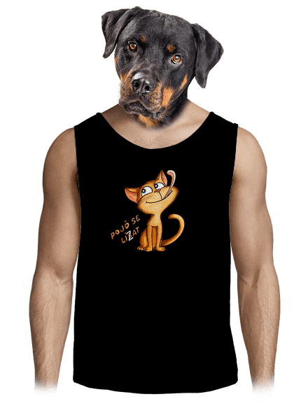 Pojď se lísat pánské tílko Black