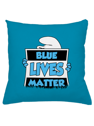 Blue lives matter polštář Blue Turquoise