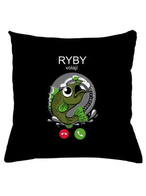 Ryby volají polštář Black