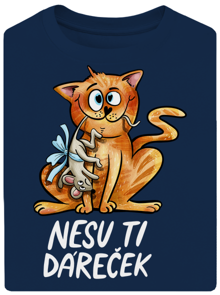 Nesu ti dáreček  unisex tričko oversized Midnight Blue