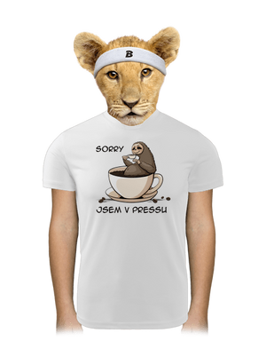 V pressu dětské sportovní tričko White