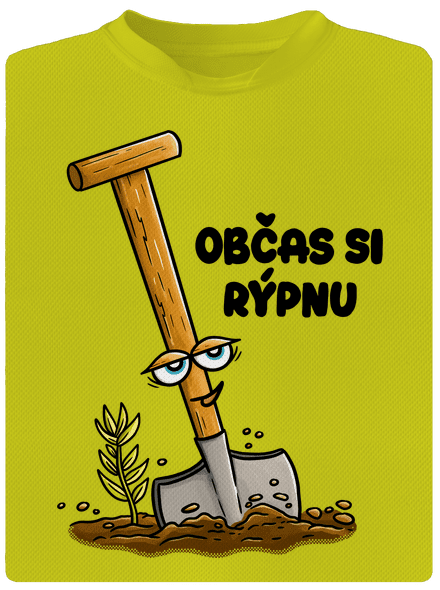 Občas si rýpnu pánské sportovní tričko Neon Yellow