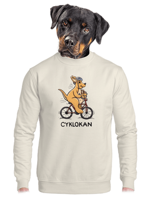 unisex mikina bez kapuce