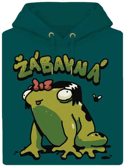 Žábavní unisex mikina premium Emerald Green