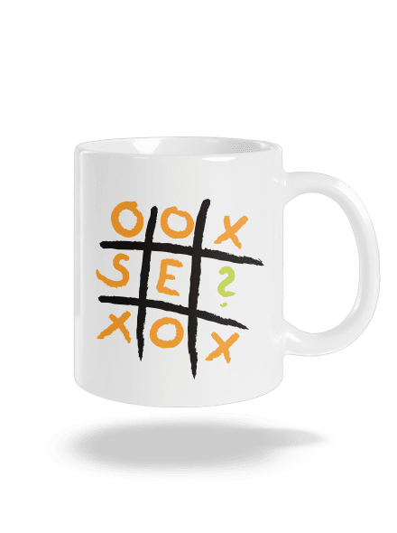 Piškvorky klasický hrnek White