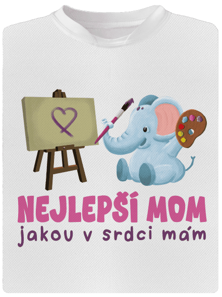 Nejlepší mom dětské sportovní tričko White