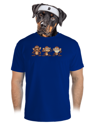 Opičky pánské sportovní tričko Royal Blue Mal