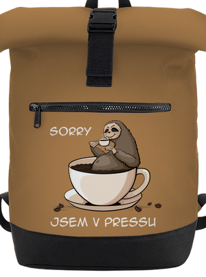 V pressu batoh Caramel