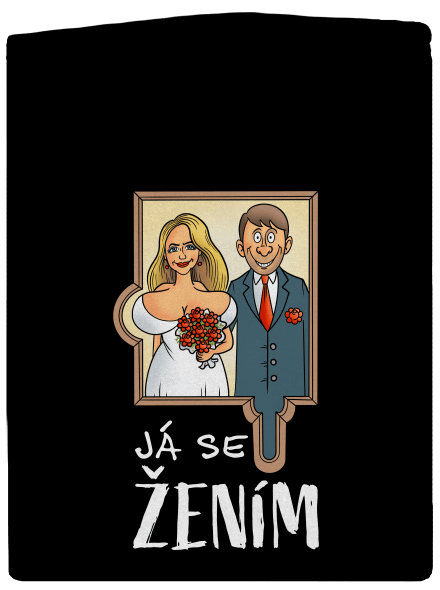 Já se žením/vdávám pánská mikina na zip Black