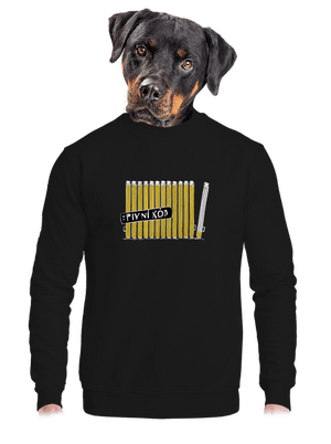 unisex mikina bez kapuce