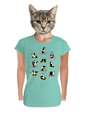 Pandí jóga dámské tričko premium Mint Mal