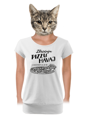 dámské tričko s lemem