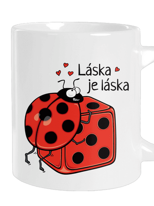 Láska je láska velký hrnek White