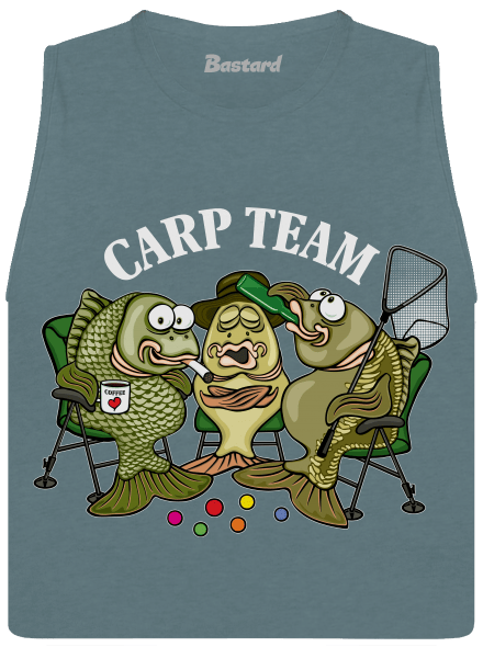 Carp Team dámské tílko volné Heather Deep Teal