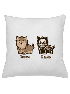 Teriér polštář White