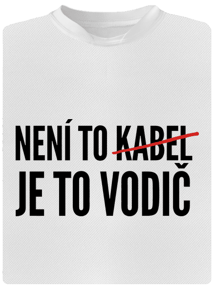Je to vodič pánské sportovní tričko White