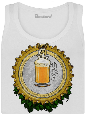 Pivní horoskop: Lev dámské tílko klasické White