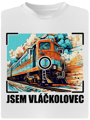 Jsem vláčkolovec dětské sportovní tričko White