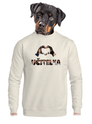 unisex mikina bez kapuce